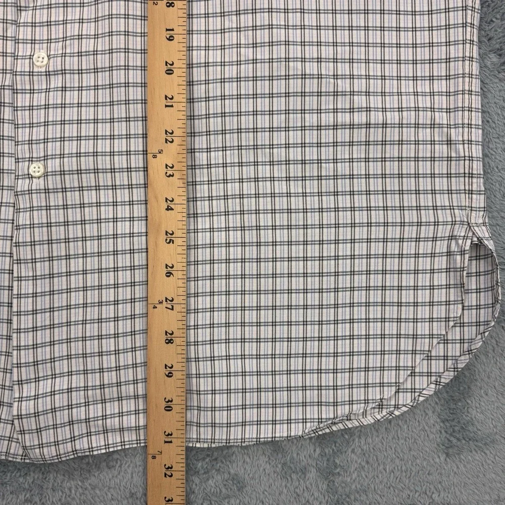 Polo Ralph Lauren McMeel Shirt Men XL Blue Black Gingham Button Down Performance